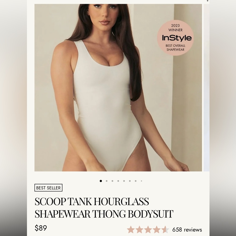 Pinsy SCOOP TANK HOURGLASS
SHAPEWEAR THONG BODYSUIT